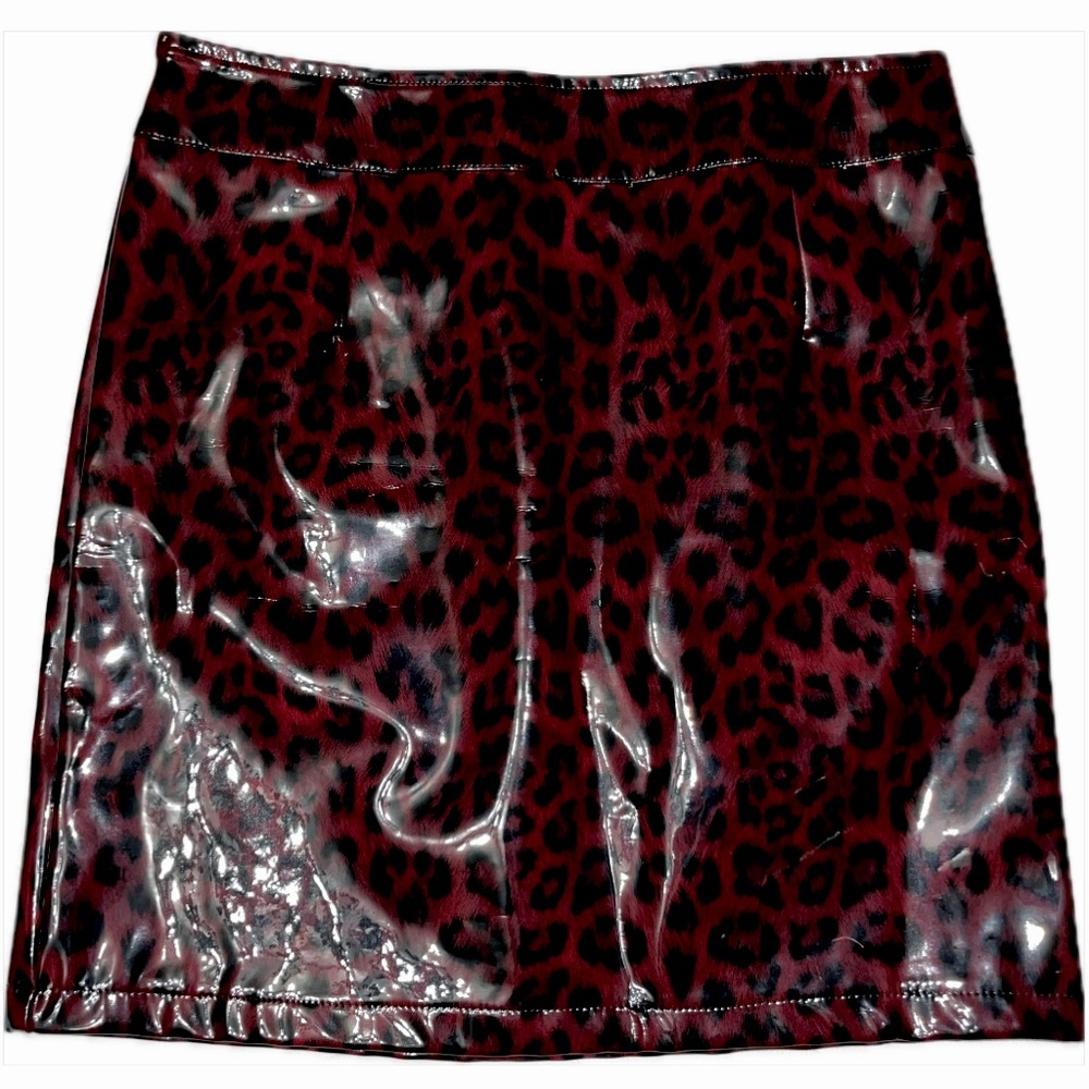 Latinx maroon cheetah print pencil skirt by egreis————— instagram: @byegreis